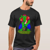 Dinosaur Football Football Centrum Rex Dino Voetba T-shirt (Voorkant)