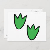 Dinosaur Footprint Briefkaart (Voorkant / Achterkant)