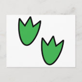 Dinosaur Footprint Briefkaart (Voorkant)