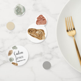 Dinosaur fossiel kind verjaarfeest confetti