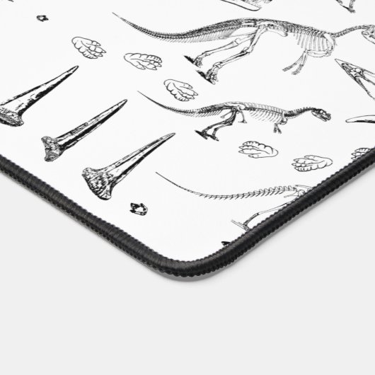 Dinosaur Fossil Botten Patroon Bureaumat (Hoek)