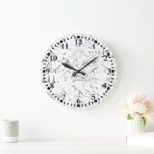 Dinosaur Fossil Botten Patroon Grote Klok (Huis)