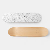Dinosaur Fossil Botten Patroon Persoonlijk Skateboard (Horizontaal)
