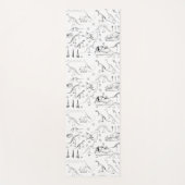 Dinosaur Fossil Botten Patroon Yogamat (Voorkant)