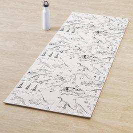 Dinosaur Fossil Botten Patroon Yogamat