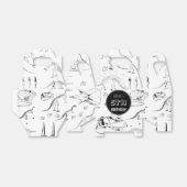 Dinosaur Fossil Botten Pattern Birthday Age Bedankdoosjes (Uitgevouwen)