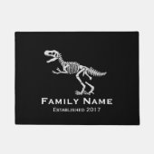Dinosaur Fossil Dino Familienaam Deurmat (Voorkant)