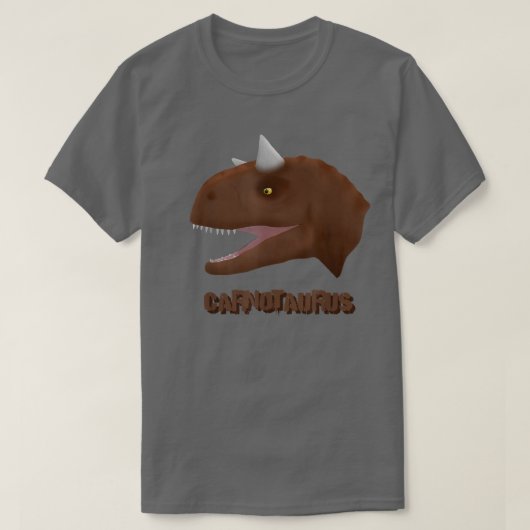 Dinosaur Fossil Skeleton Carnotaurus T-Shirt (Design voorkant)