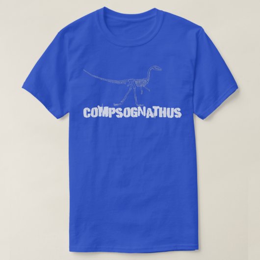 Dinosaur Fossil skeleton Compsognathus T-shirt (Design voorkant)