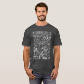 Dinosaur FossilsRe Paleontology Science Archeology T-shirt (Voorkant volledig)
