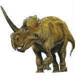 Dinosaur Fotosculptuur Centrosaurus Gregory Paul Staand Fotobeeldje<br><div class="desc">Kleurkunst van Gregory Paul.</div>