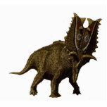 Dinosaur Fotosculptuur Pentaceratops 2 Greg Paul Staand Fotobeeldje<br><div class="desc">De tweede oplaadbeurt Pentaceratops. Bekijk het patroon op het schild!</div>