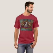 Dinosaur Friends 1 gothic rococo lowbrow Shirt (Voorkant volledig)