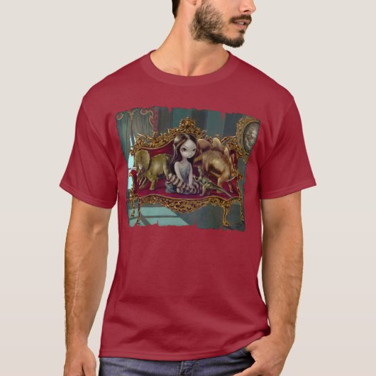 Dinosaur Friends 1 gothic rococo lowbrow Shirt (Voorkant)
