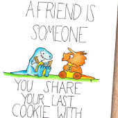 DINOSAUR FRIENDS 2 briefkaart van Nicole Janes