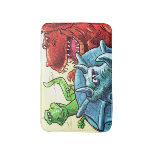 Dinosaur Friends Badmat (Voorkant Verticaal)