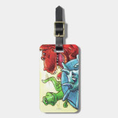Dinosaur Friends Bagagelabel (Voorkant verticaal)