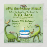 Dinosaur Friends Birthday Uitnodiging<br><div class="desc">Kinderen weten hoe ze op een verjaardagsfeestje plezier kunnen maken - en deze uitnodiging maakt het heel duidelijk!  Laat het feest beginnen!  Als je kind dinosaurussen leuk vindt,  is dit de uitnodiging voor de verjaardag van PERFECT. EN... in mijn winkel is een bijbehorende creditcard verkrijgbaar !</div>