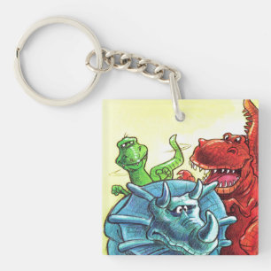 Dinosaur Friends Sleutelhanger