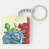 Dinosaur Friends Sleutelhanger (Achterkant)