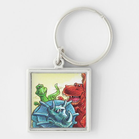 Dinosaur Friends Sleutelhanger (Voorkant)