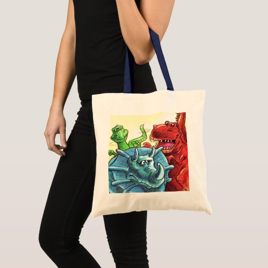 Dinosaur Friends Tote Bag (Voorkant (product))