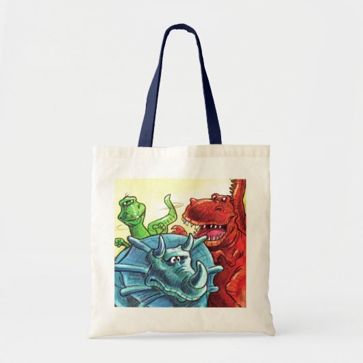 Dinosaur Friends Tote Bag (Voorkant)
