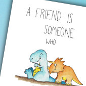 DINOSAUR FRIENDS wenskaart van Nicole Janes Kaart