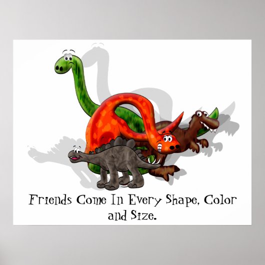 Dinosaur Friendship Poster (Voorkant)