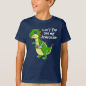 Dinosaur Fun Broken Arm Sympathie T-shirt (Voorkant)
