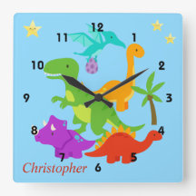 Dinosaur Fun Colorful Blue