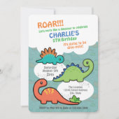 Dinosaur Fun Kaart (Voorkant)