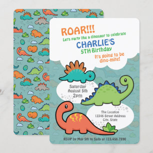 Dinosaur Fun Kaart