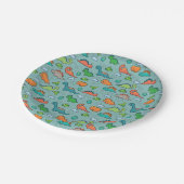 Dinosaur Fun Papieren Bordje (Gekanteld)