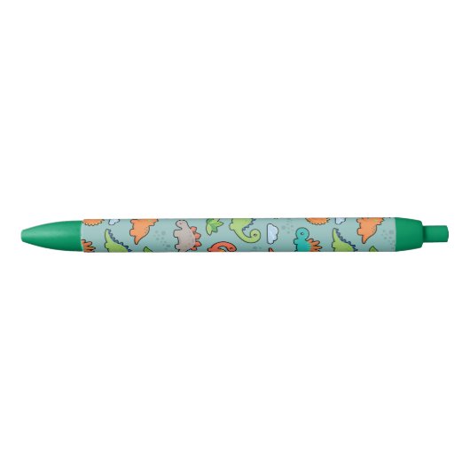 Dinosaur Fun pens Zwarte Inkt Pen (Voorkant)