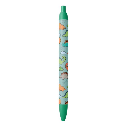 Dinosaur Fun pens Zwarte Inkt Pen (Voorkant Verticaal)