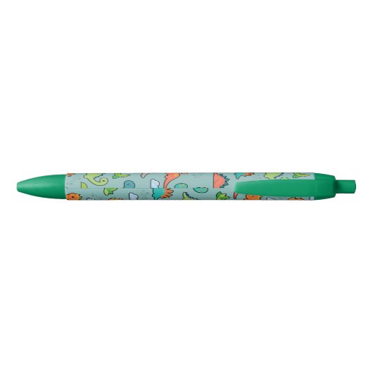 Dinosaur Fun pens Zwarte Inkt Pen (Achterkant)