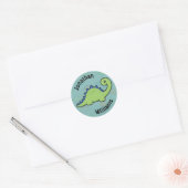 Dinosaur Fun Ronde Sticker (Envelop)