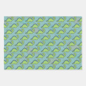 Dinosaur Fun Wrapping Paper Flat Sheet Set van 3 (Voorkant 2)