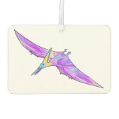 Dinosaur funky roze Jazzy pterodactyl voor meisjes Luchtverfrisser (Achterkant)