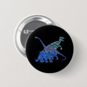 Dinosaur Gang Ronde Button 5,7 Cm (Voorkant /achterkant)