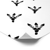 Dinosaur-geïsoleerd voetafdrukpad poster (Hoek)