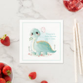 Dinosaur Gepersonaliseerd Baby shower Servet (Insitu)