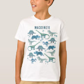Dinosaur Gepersonaliseerd T-shirt (Voorkant)
