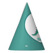 Dinosaur gepersonaliseerd verjaardagsfeest pet feesthoedjes (Links)