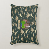 Dinosaur Gepersonaliseerde Jongens Foto en Naam Accent Kussen (Voorkant(Verticaal))