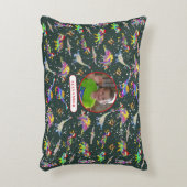 Dinosaur Gepersonaliseerde Jongens Foto en Naam Accent Kussen (Voorkant(Verticaal))