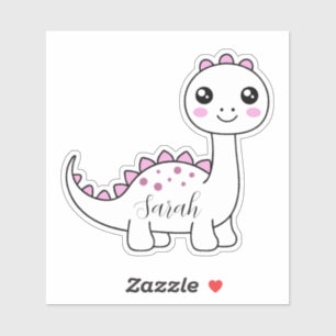 Dinosaur Gepersonaliseerde Naam Grappig Leuk Sticker