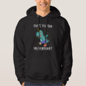 Dinosaur Get Well Broken Leg With A Cast Costume Hoodie (Voorkant)