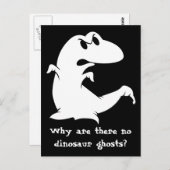 Dinosaur Ghost Briefkaart (Voorkant / Achterkant)